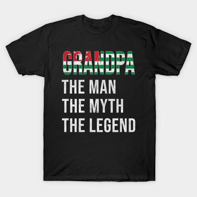 Grand Father Abkhazian Grandpa The Man The Myth The Legend - Gift for Abkhazian Dad With Roots From  Abkhazia T-Shirt by Country Flags